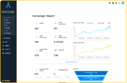 Analytics dashboard for social campaigns